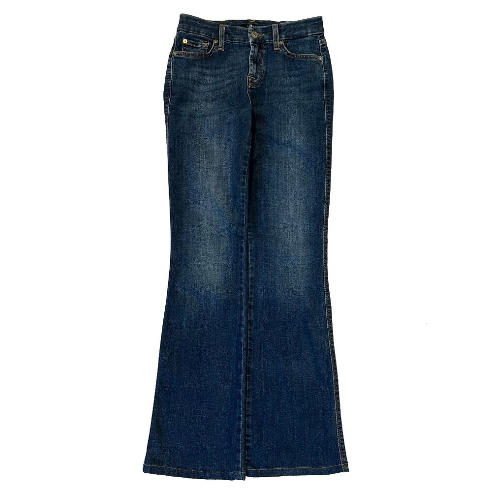 7 For All Mankind Kimme Boot Cut High Wave Jeans Size 26